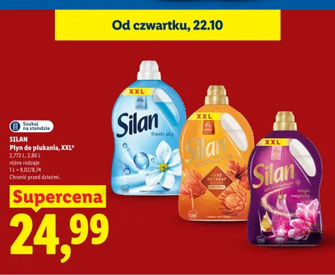 Płyn do płukania XXL Aromatherapy Magic Magnolia Silan promocja w Lidl