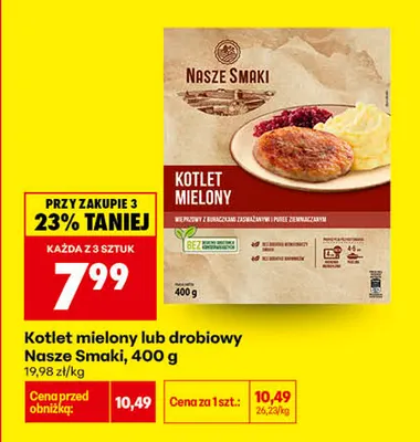 Kotlet drobiowy Nasze Smaki promocja w Biedronka