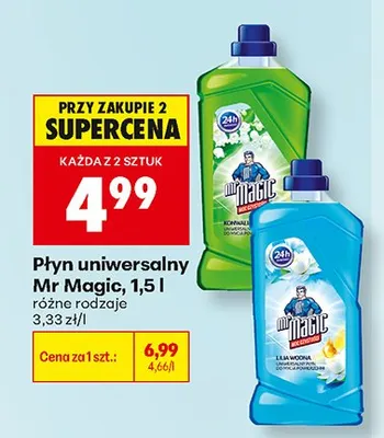 Płyn uniwersalny Mr Magic promocja w Biedronka