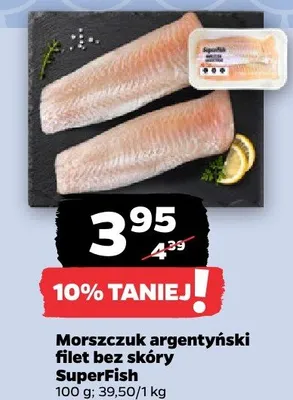 Morszczuk argentyński filet bez skóry SuperFish promocja w Netto