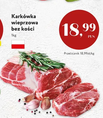 Karkówka wieprzowa bez kości promocja w Market Point