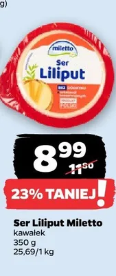 Ser Liliput Miletto kawałek promocja w Netto
