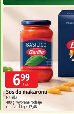 Sos do makaronu Basilico Barilla promocja w Leclerc
