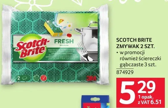 Zmywak SCOTCH BRITE 2 szt. promocja w Selgros