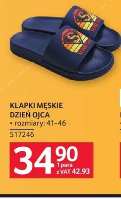 Klapki męskie Dzień Ojca promocja w Selgros