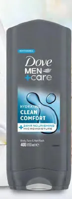 Żel pod prysznic Dove Men+Care Clean Comfort 400 ml promocja w Dino