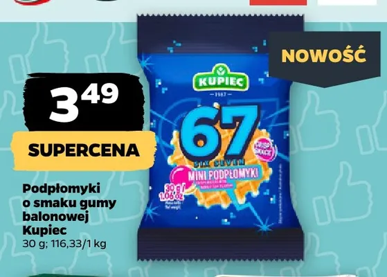 Podpłomyki o smaku gumy balonowej Kupiec promocja w Netto