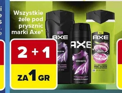 Żel pod prysznic AXE promocja w Carrefour Market