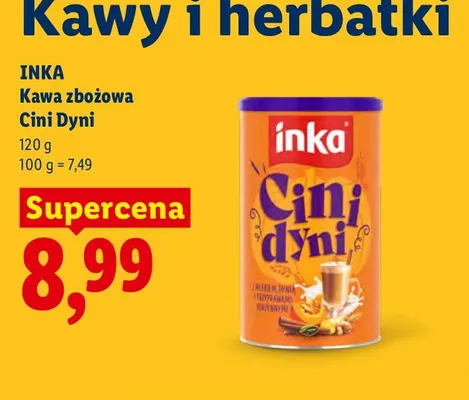 Kawa zbożowa Cini Dyni Inka promocja w Lidl
