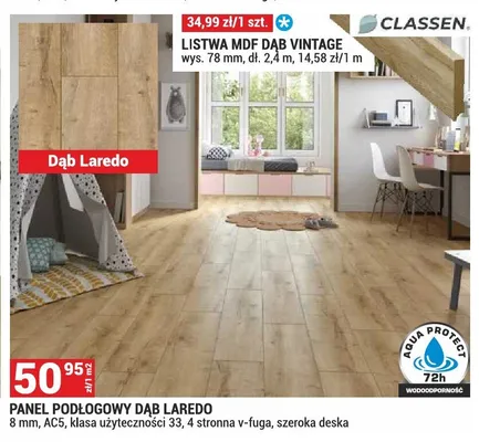 Listwa MDF Classen Dąb Vintage promocja w Merkury Market