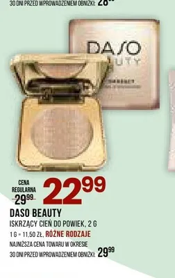 Iskrzący cień do powiek Daso Beauty promocja w Drogerie Natura