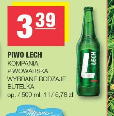 Piwo Lech Premium butelka promocja w SPAR