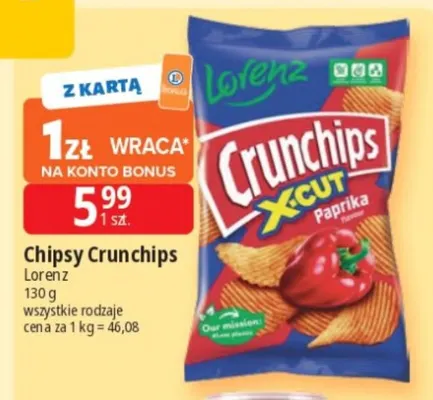Chipsy Crunchips promocja w Leclerc