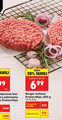 Burger wołowy promocja w Biedronka