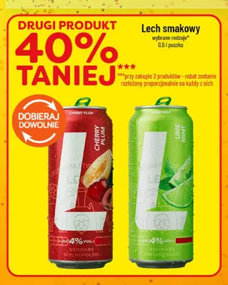 Piwo smakowe Lech Cherry Plum promocja w POLOmarket