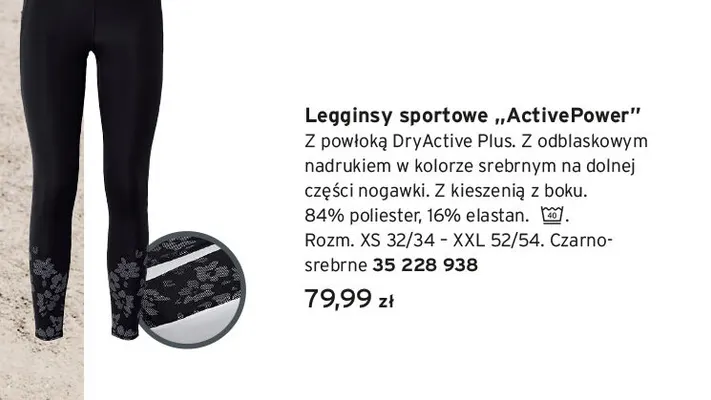 Legginsy sportowe ActivePower promocja w Tchibo