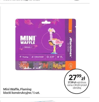 Klocki konstrukcyjne Marioinex Mini Waffle Flaming promocja w Empik