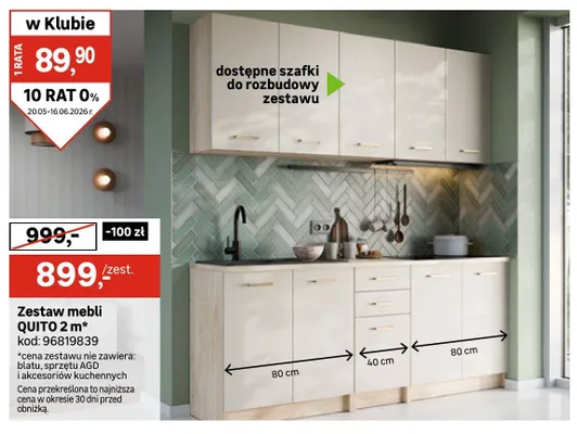 Zestaw mebli QUITO 2m promocja w Leroy Merlin