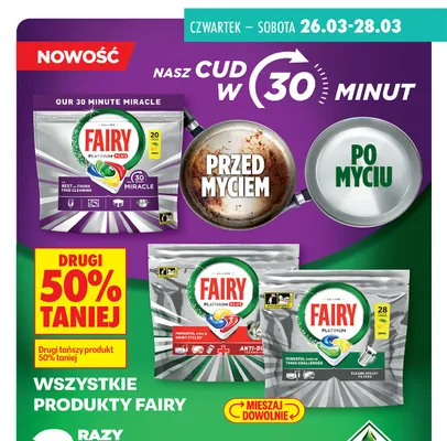 Tabletki do zmywarki, różne rodzaje promocja w Biedronka