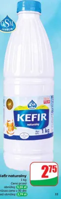 Kefir naturalny GOMI promocja w Dino