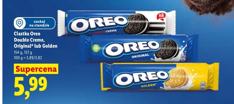 Ciastka Oreo Golden promocja w Lidl