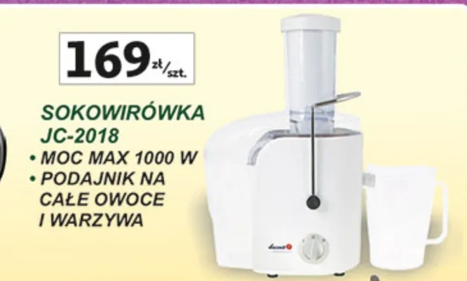 Sokowirówka JC-2018 promocja w Auchan