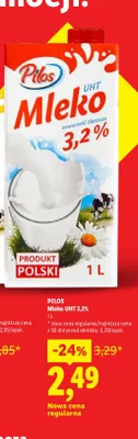 Mleko UHT 3,2% promocja w Lidl