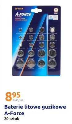 Baterie litowe guzikowe 20 szt. promocja w Action