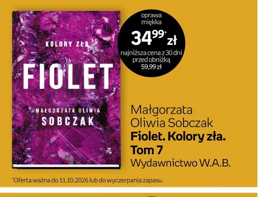 Książka Małgorzata Oliwia Sobczak Fiolet. Kolory zła. Tom 7 promocja w Empik