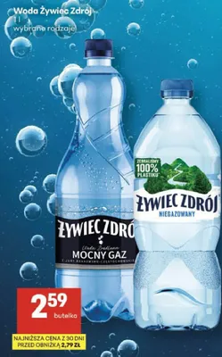 Woda Żywiec Zdrój niegazowany promocja w Delikatesy Centrum