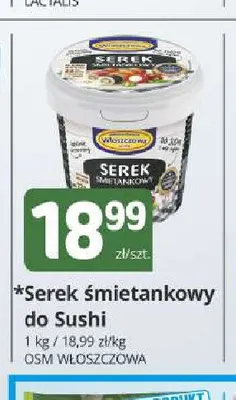 Serek śmietankowy do sushi OSM Włoszczowa promocja w Marketvita
