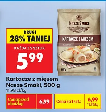 Kartacze z mięsem promocja w Biedronka