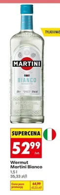 Wermut Martini Bianco promocja w Biedronka