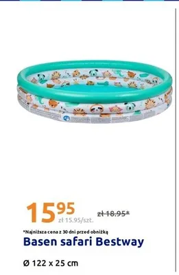 Basen safari Bestway 122x25cm promocja w Action