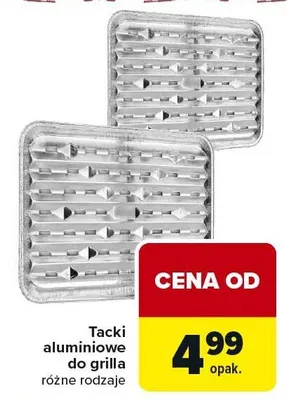 Tacki aluminiowe do grilla różne rodzaje promocja w Carrefour Market