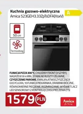 Kuchnia gazowo-elektryczna Amica 523GEH3.33ZpTsDFA(XsxV) promocja w kakto.pl