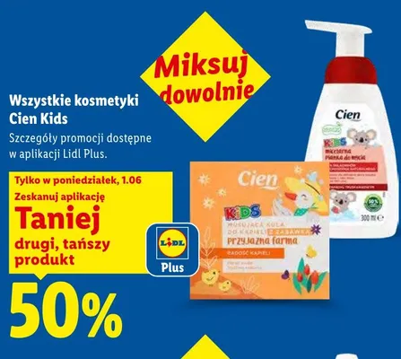 Kosmetyki Cien Kids promocja w Lidl