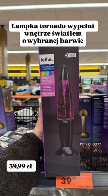 Lampka tornado LED RGB promocja w Biedronka