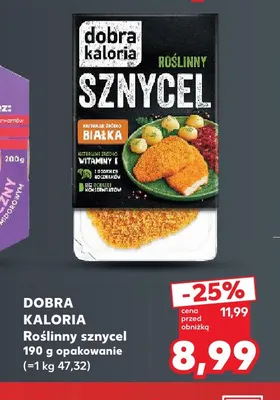 Roślinny sznycel Dobra Kaloria promocja w Kaufland