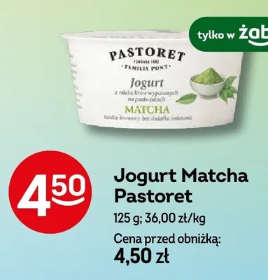 Jogurt Matcha Pastoret promocja w Żabka
