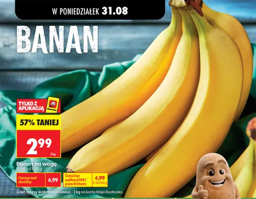 Banany promocja w Biedronka