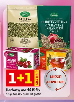 Herbata ziołowa Melisa BiFix promocja w Auchan