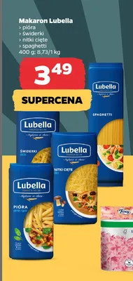 Makaron pióra, świderki, nitki cięte, spaghetti promocja w Netto