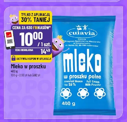 Mleko w proszku pełne Cuiavia promocja w POLOmarket