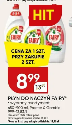 Płyn do naczyń Fairy promocja w Chata Polska