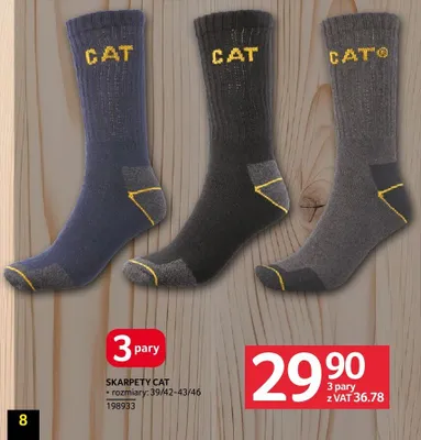 Skarpety CAT promocja w Selgros