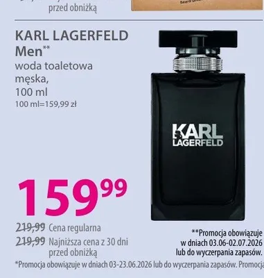 Woda toaletowa męska KARL LAGERFELD Men promocja w Hebe