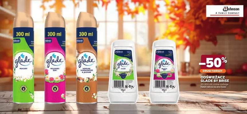 Odświeżacz Glade by Brise promocja w Stokrotka