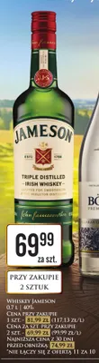 Whiskey Jameson promocja w Dino
