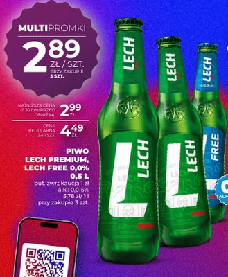 Piwo Lech Premium promocja w Duży Ben